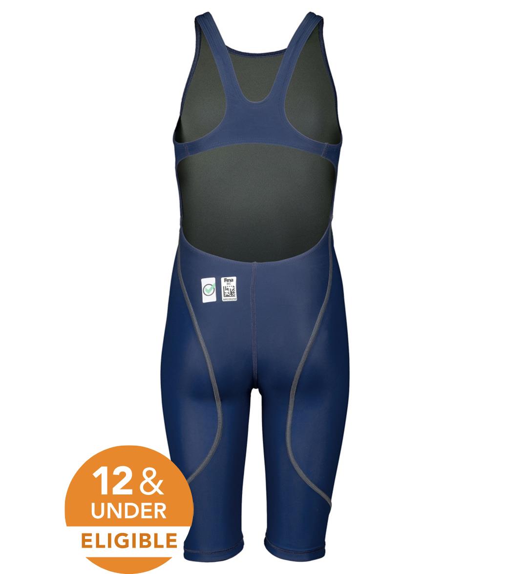 Arena Girls' Powerskin ST Next Open Back Tech Suit Swimsuit