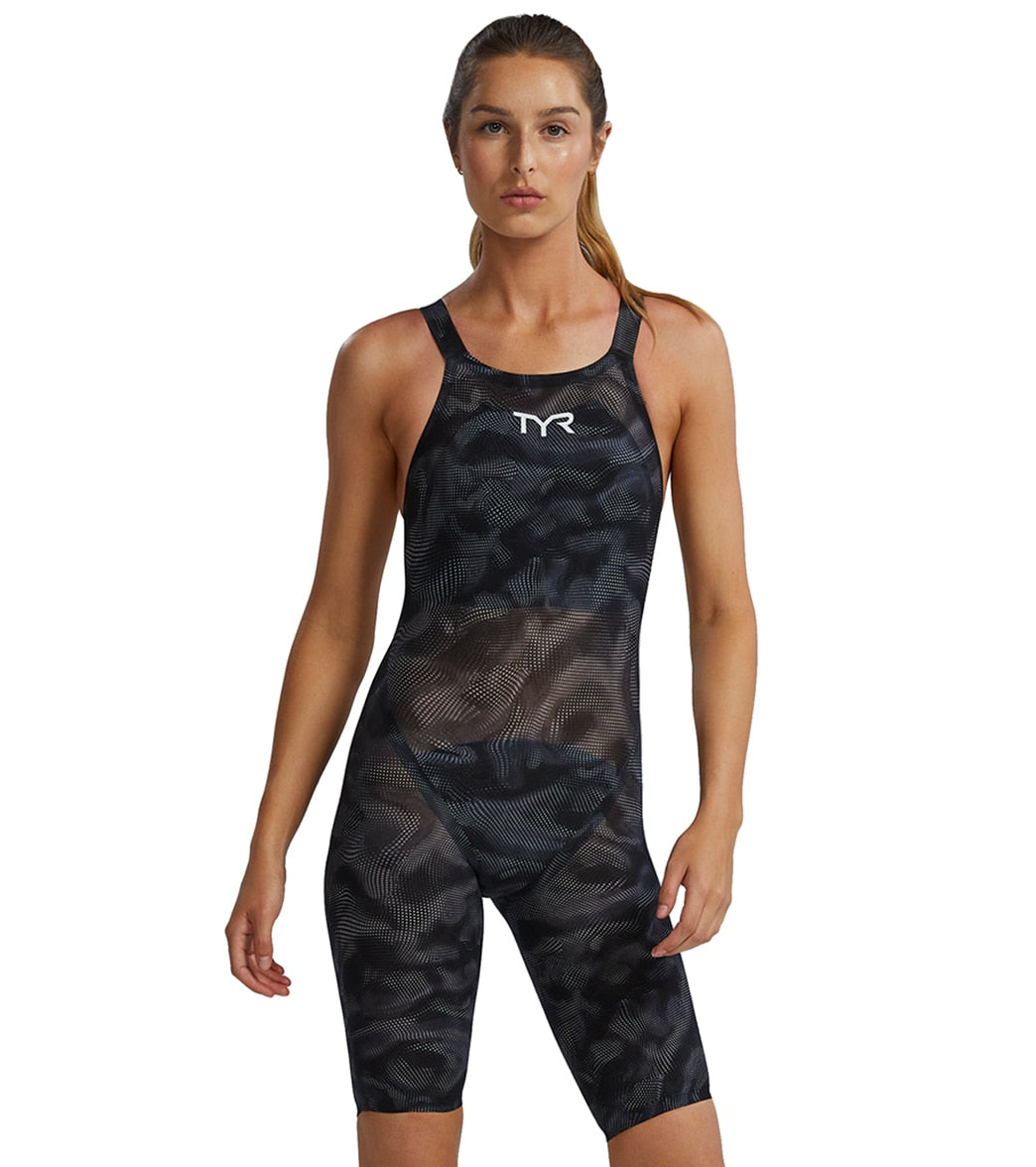 TYR Women's Avictor 2.0 Exolon Open Back Flex Hip Tech Suit Swimsuit
