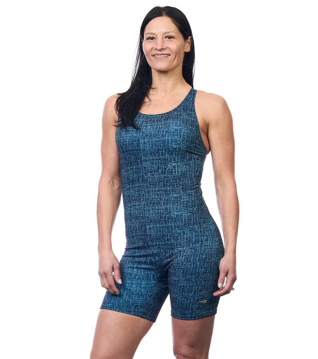 EQ Swimwear Women's Plaid Spectrum Unitard