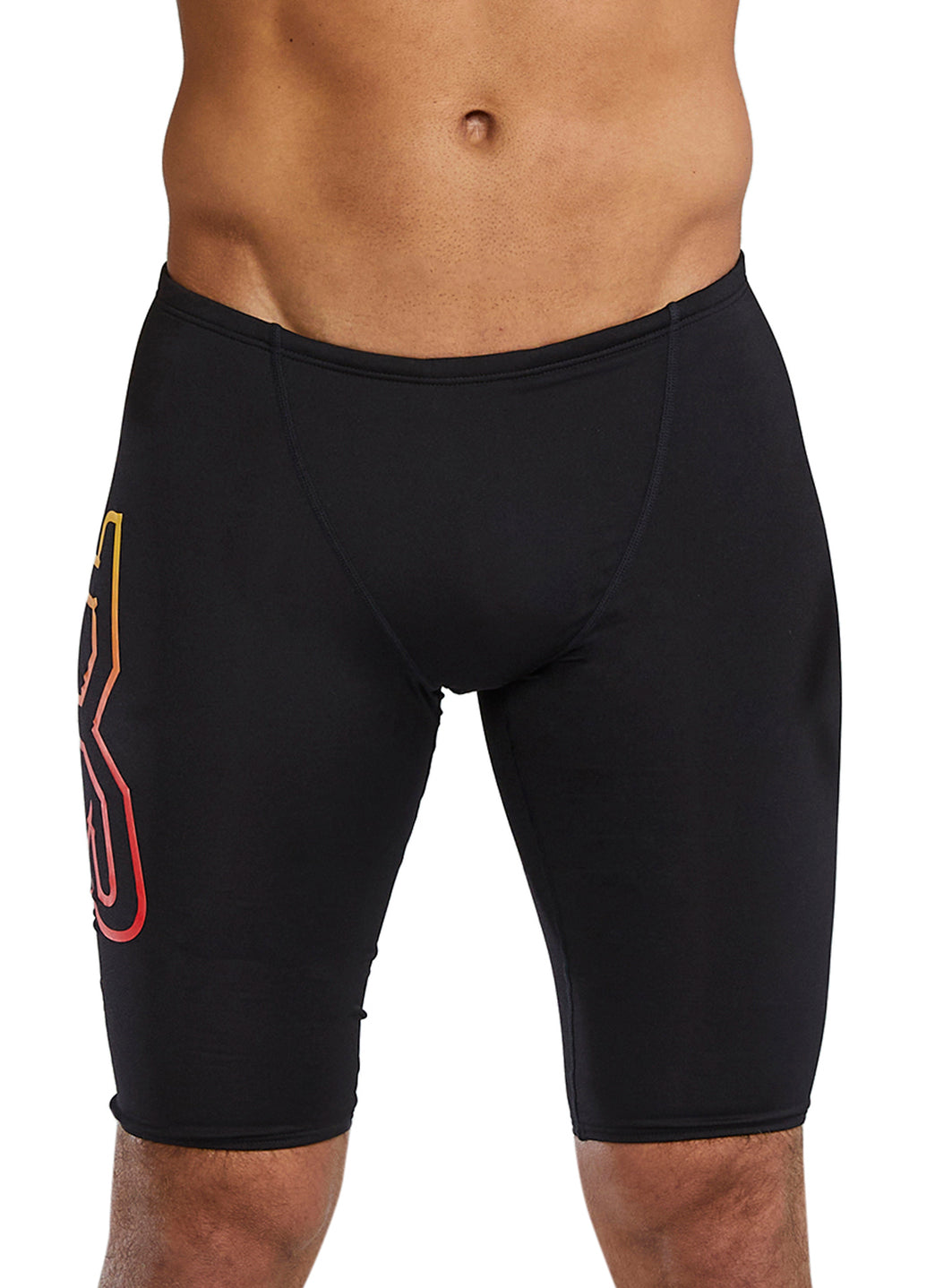 TYR Men's Durafast Elite Large Logo Jammer Swimsuit