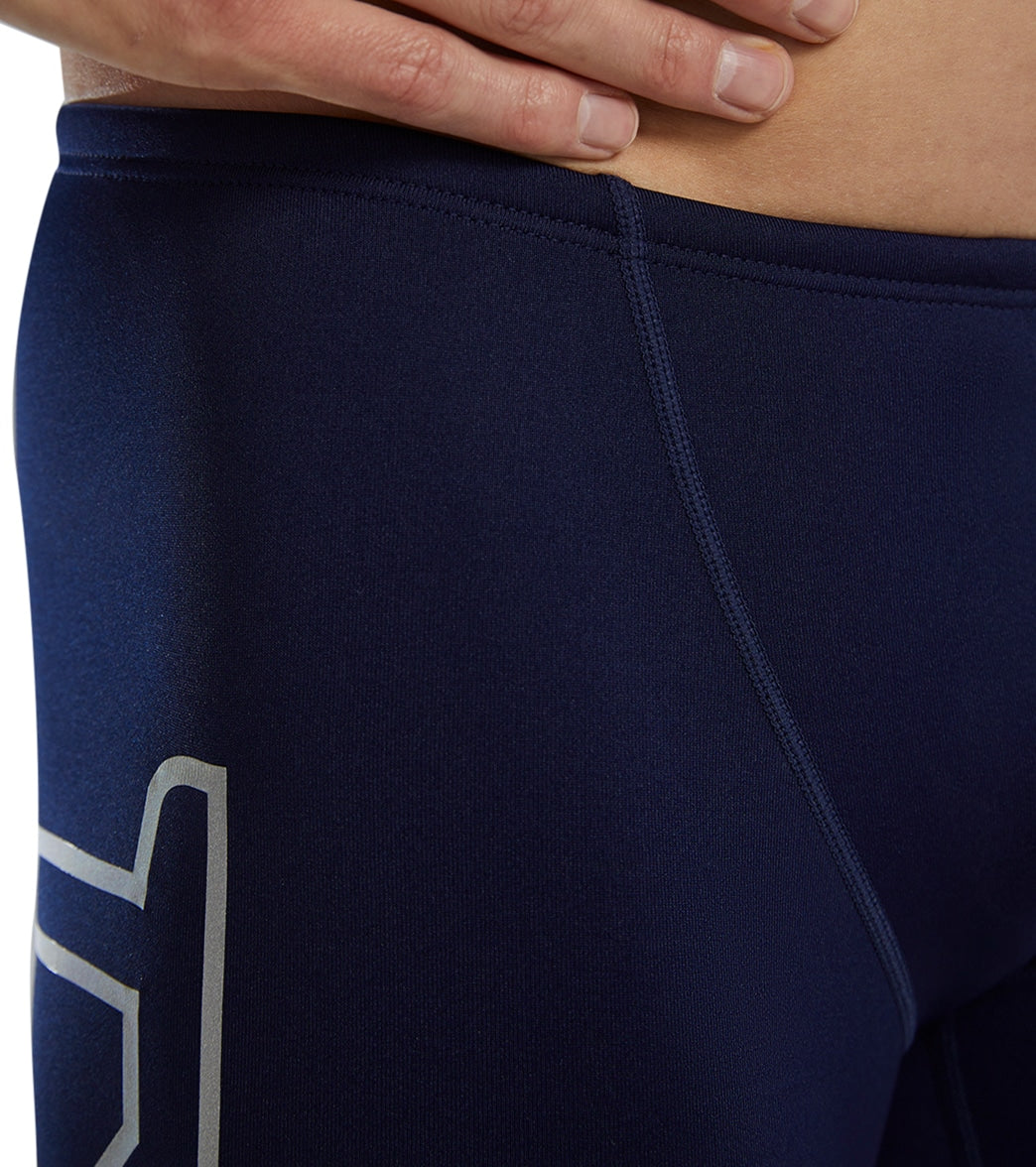 TYR Men's Durafast Elite Large Logo Jammer Swimsuit