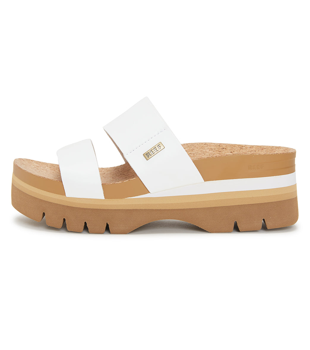 Reef Women's Cushion Vista Hi 2.5" Platform Slide Sandals