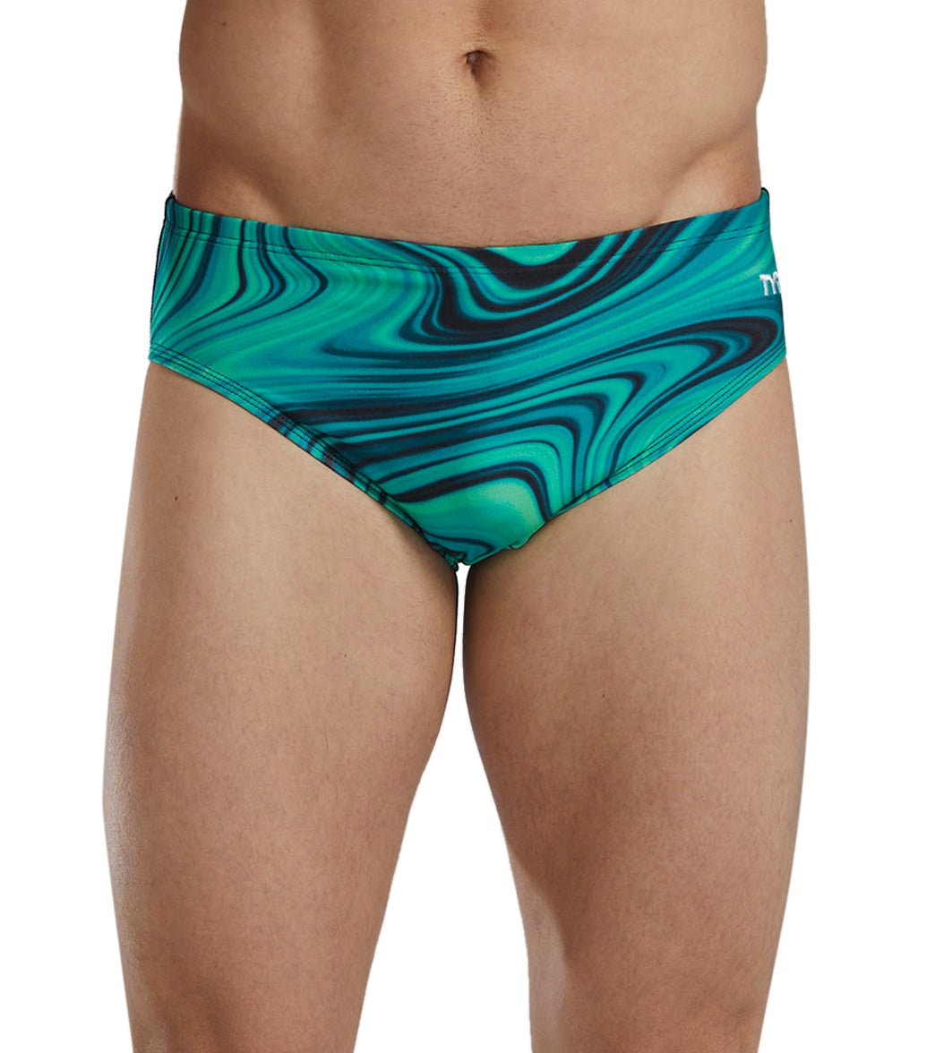 TYR Men's Vitality Durafast Elite Racer Brief Swimsuit