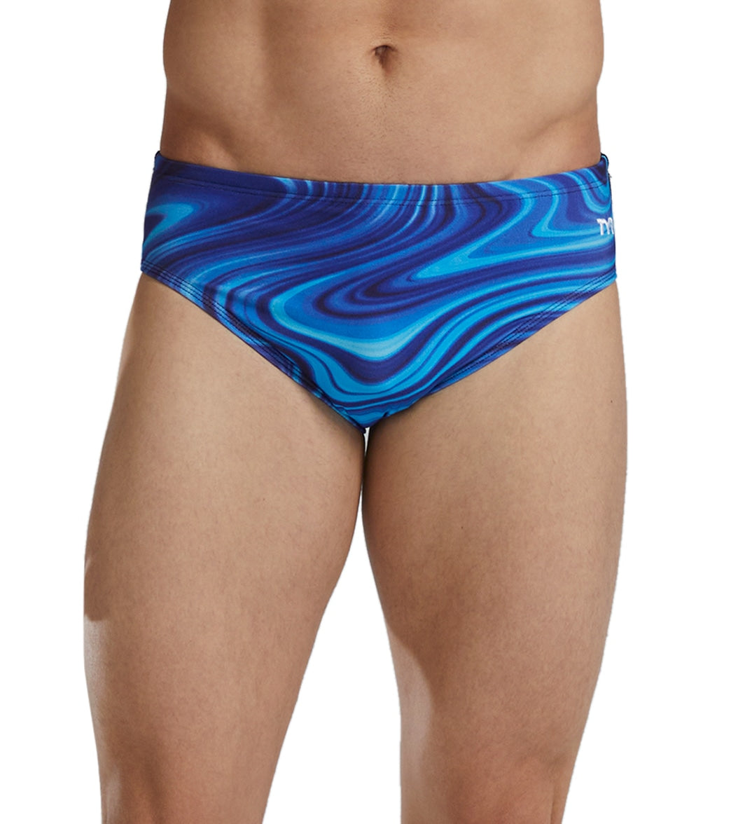 TYR Men's Vitality Durafast Elite Racer Brief Swimsuit