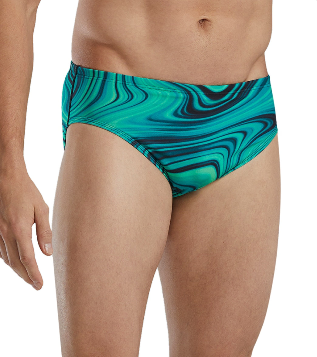 TYR Men's Vitality Durafast Elite Racer Brief Swimsuit