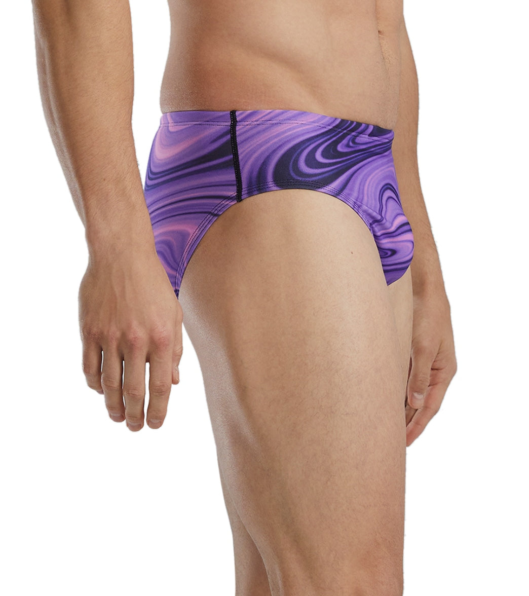 TYR Men's Vitality Durafast Elite Racer Brief Swimsuit