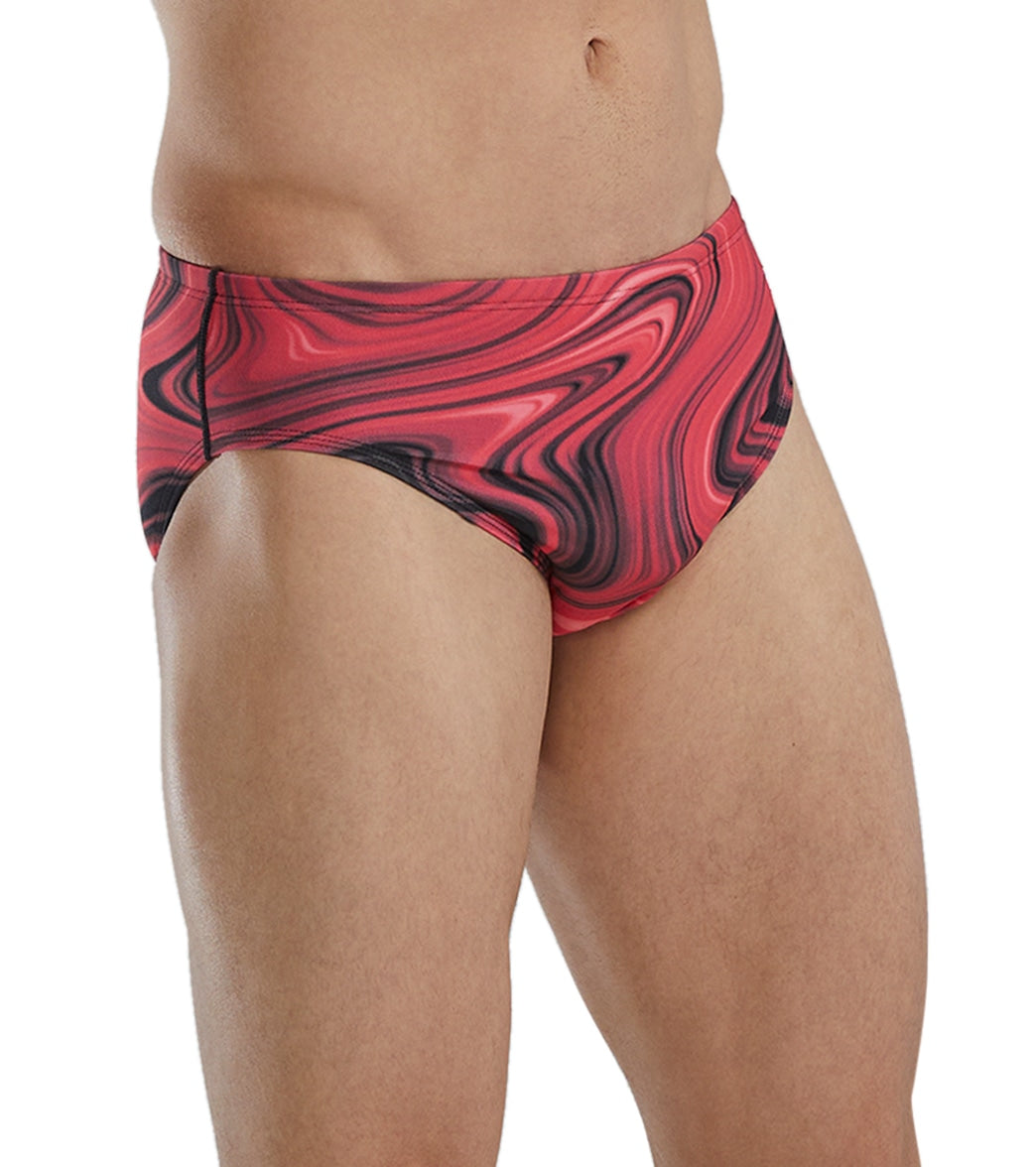 TYR Men's Vitality Durafast Elite Racer Brief Swimsuit