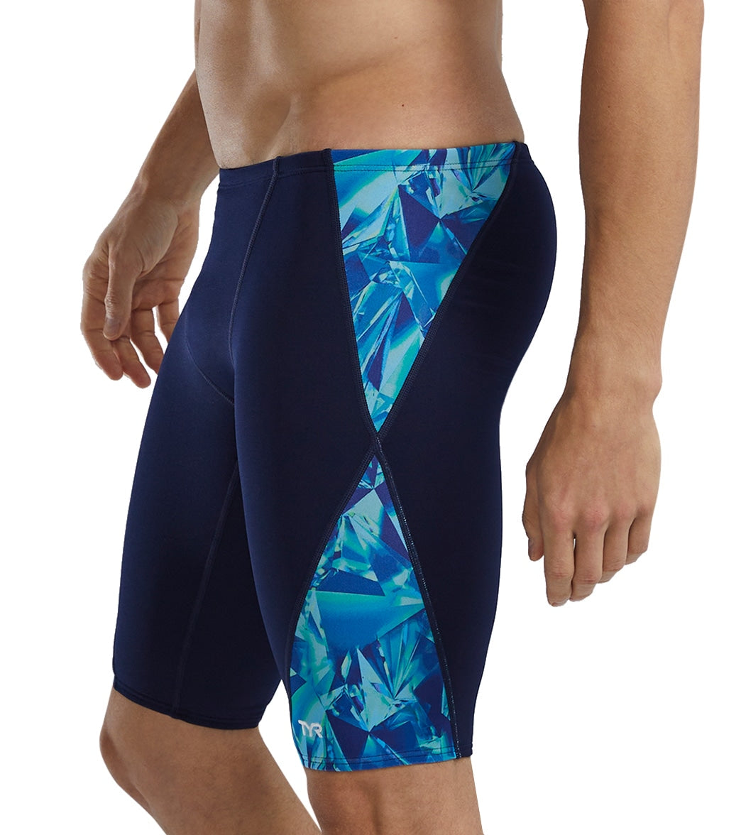 TYR Men's Crystalized Durafast Elite Jammer Swimsuit