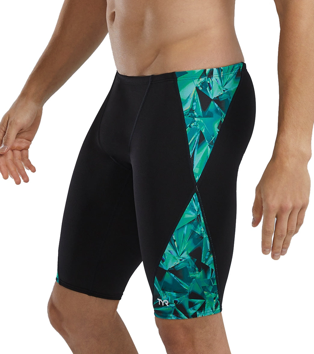 TYR Men's Crystalized Durafast Elite Jammer Swimsuit