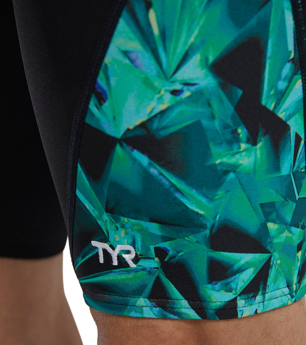 TYR Men's Crystalized Durafast Elite Jammer Swimsuit