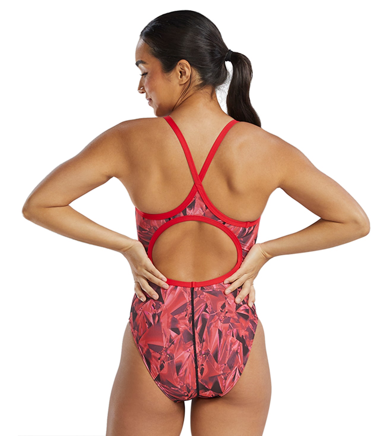 TYR Women's Crystalized Durafast Elite Diamondfit One Piece Swimsuit