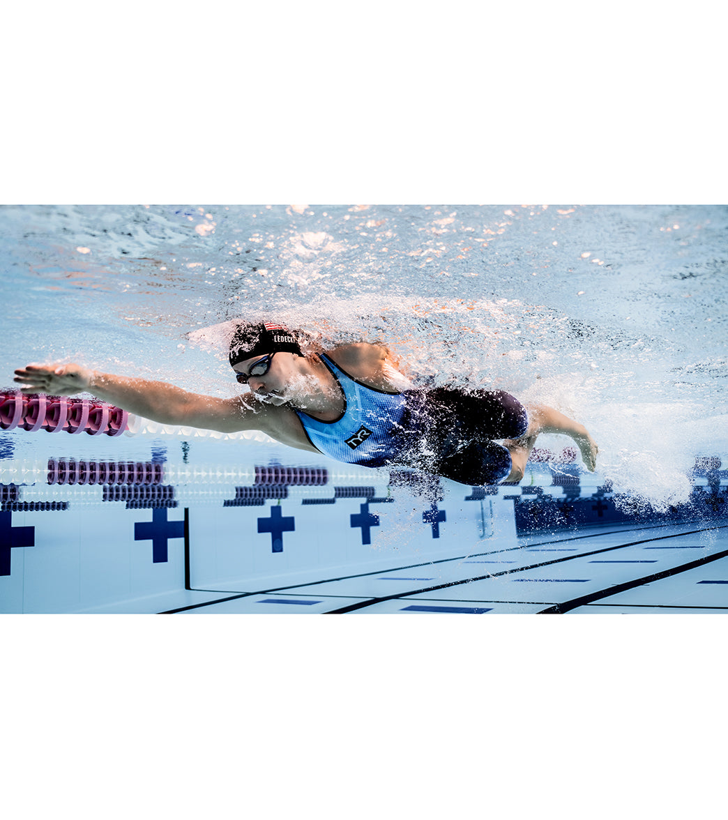 TYR Women's Venzo Influx Open Back Tech Suit Swimsuit