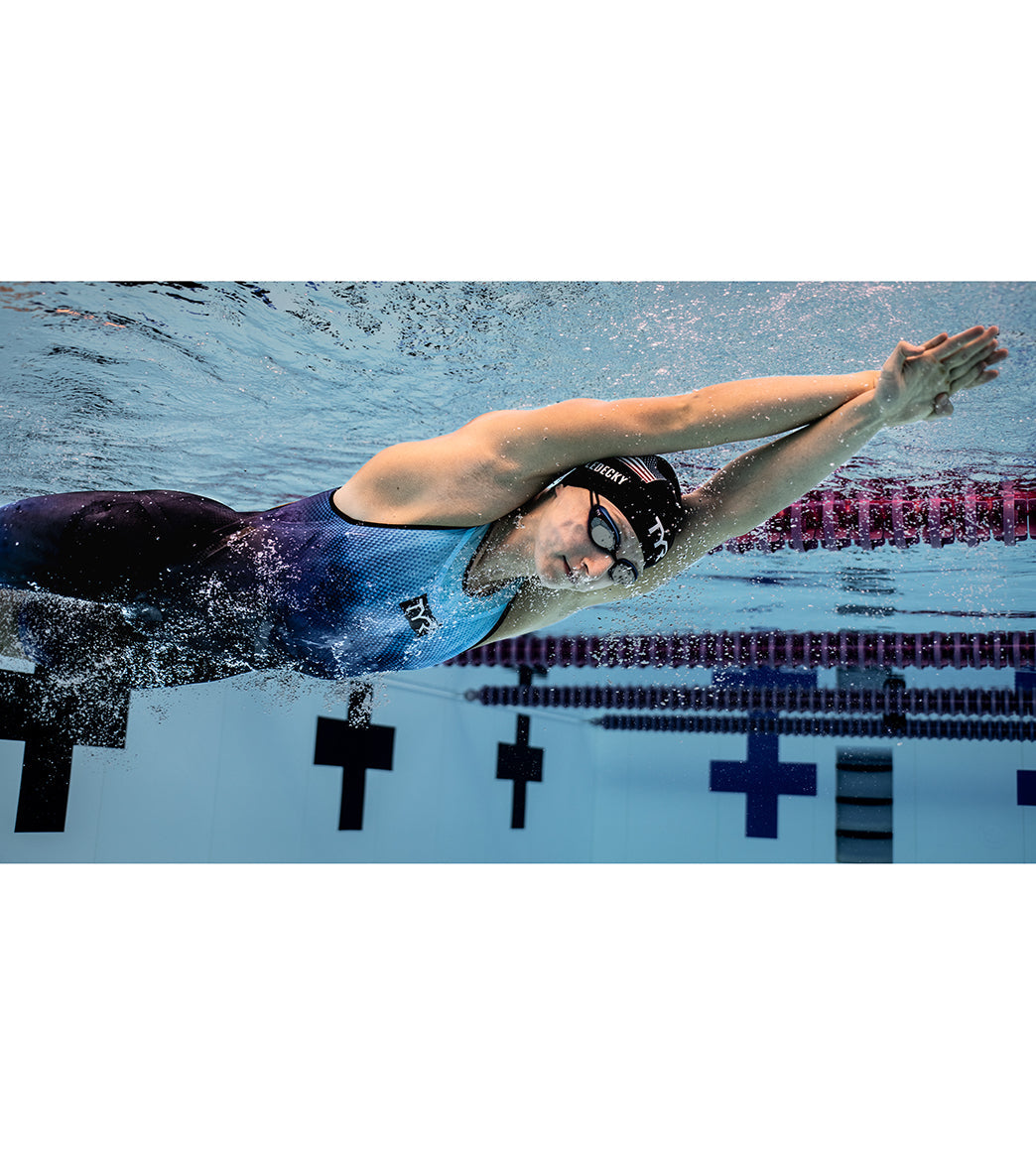 TYR Women's Venzo Influx Open Back Tech Suit Swimsuit