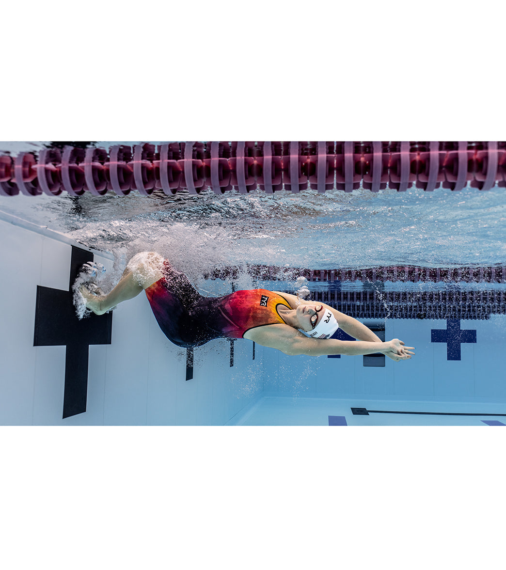 TYR Women's Venzo Influx Open Back Tech Suit Swimsuit