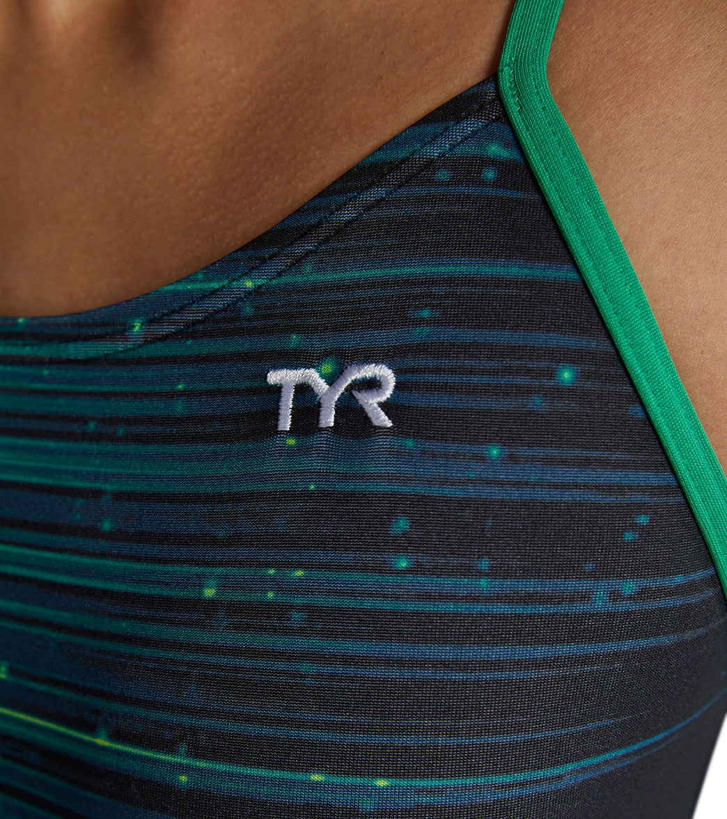 TYR Women's Speedwarp Durafast Elite Cutoutfit One Piece Swimsuit