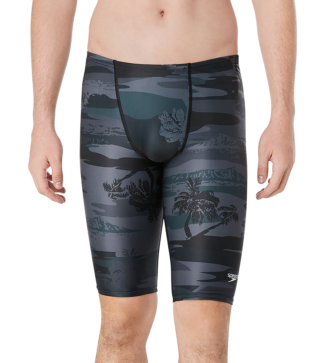 Speedo Vibe Men's Eco Pro LT Printed Jammer Swimsuit