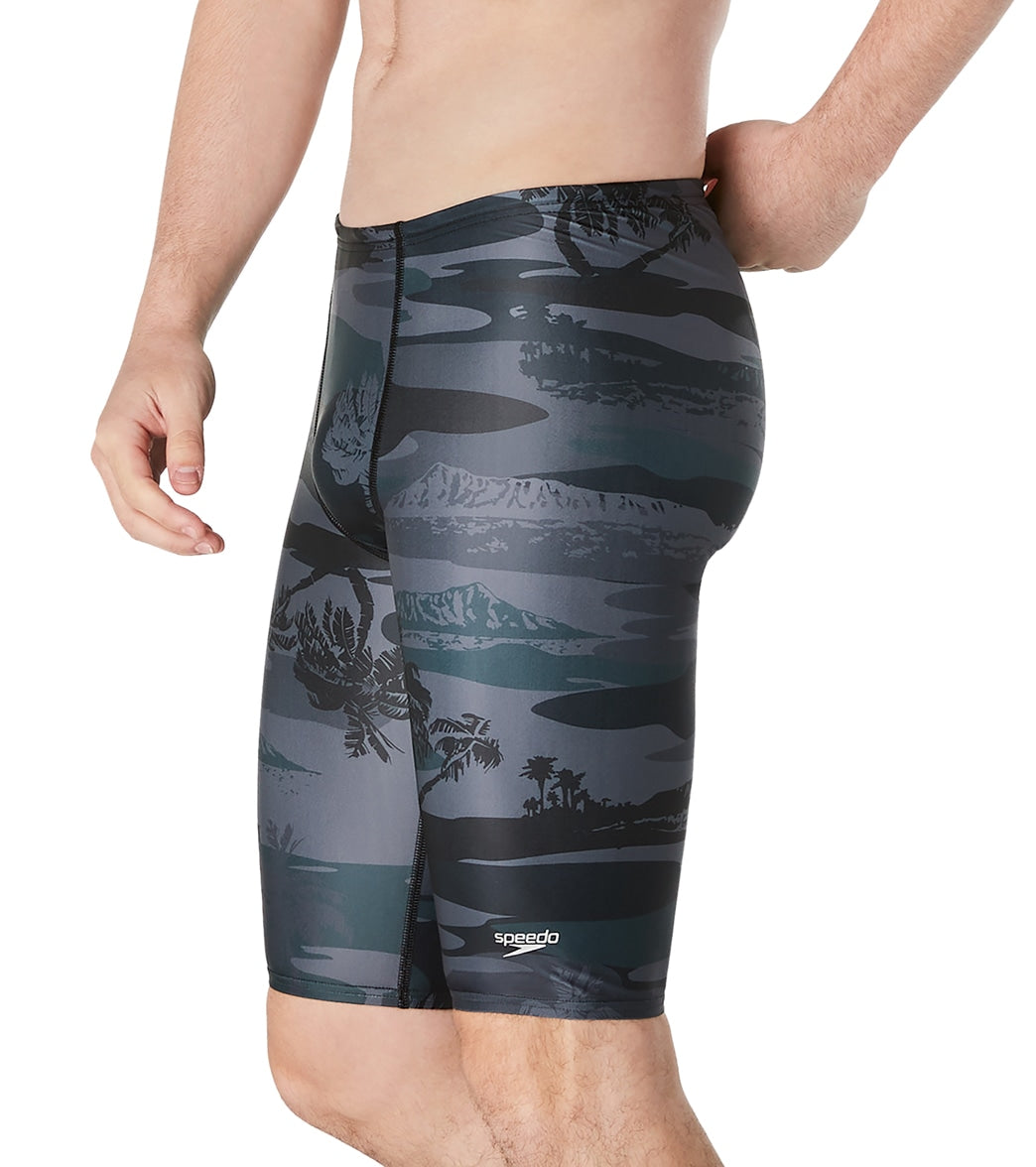 Speedo Vibe Men's Eco Pro LT Printed Jammer Swimsuit