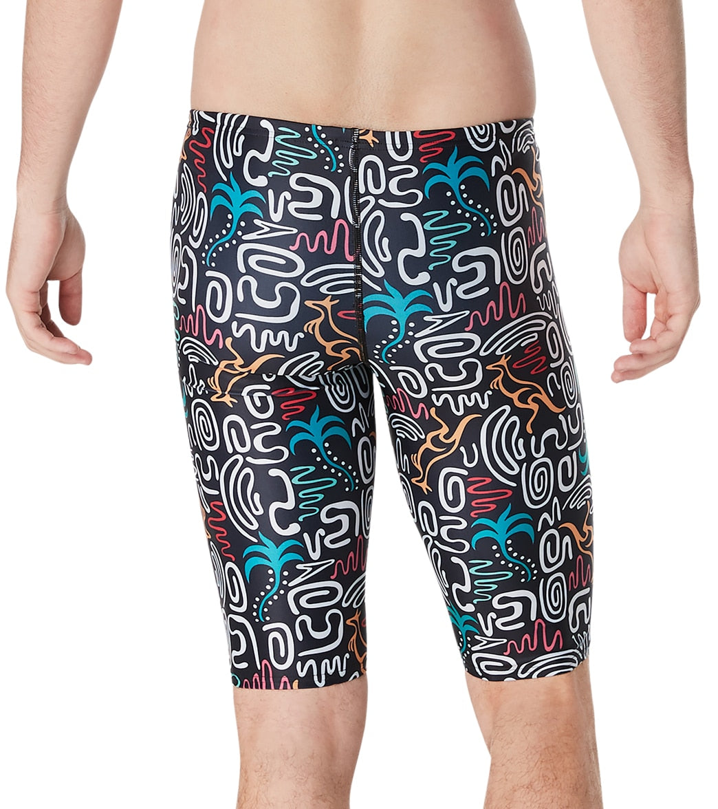 Speedo Vibe Men's Eco Pro LT Printed Jammer Swimsuit