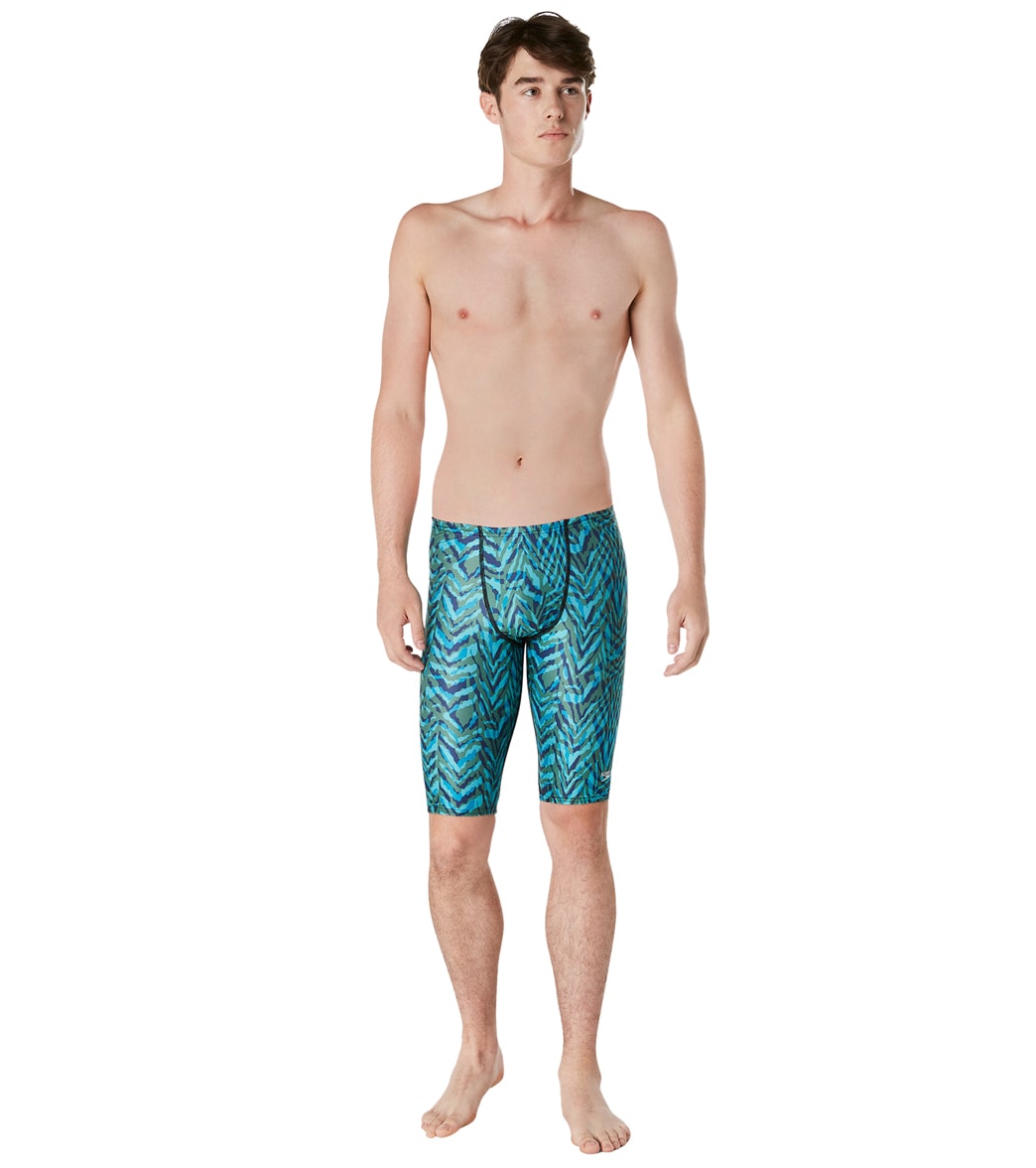Speedo Vibe Men's Eco Pro LT Printed Jammer Swimsuit