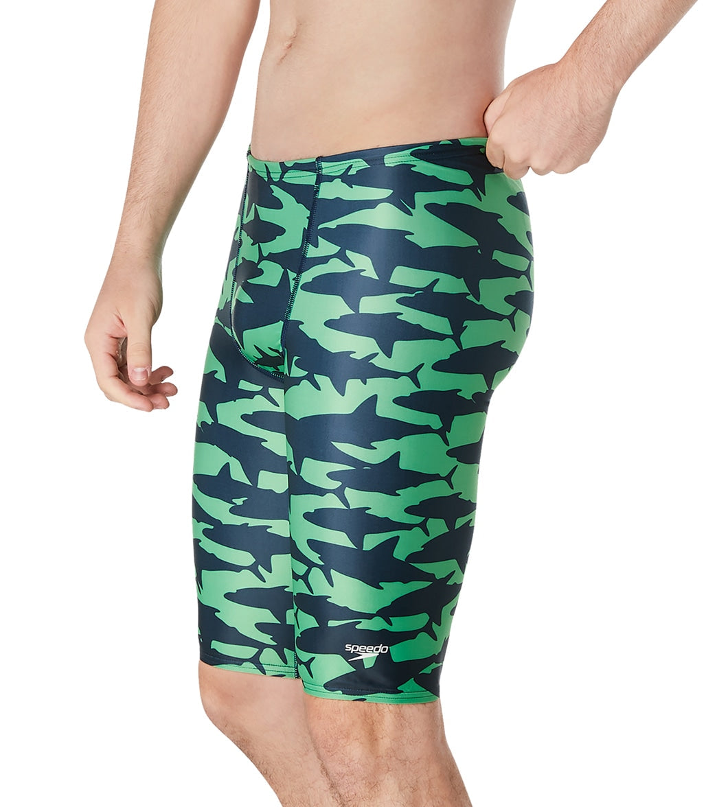 Speedo Vibe Men's Eco Pro LT Printed Jammer Swimsuit