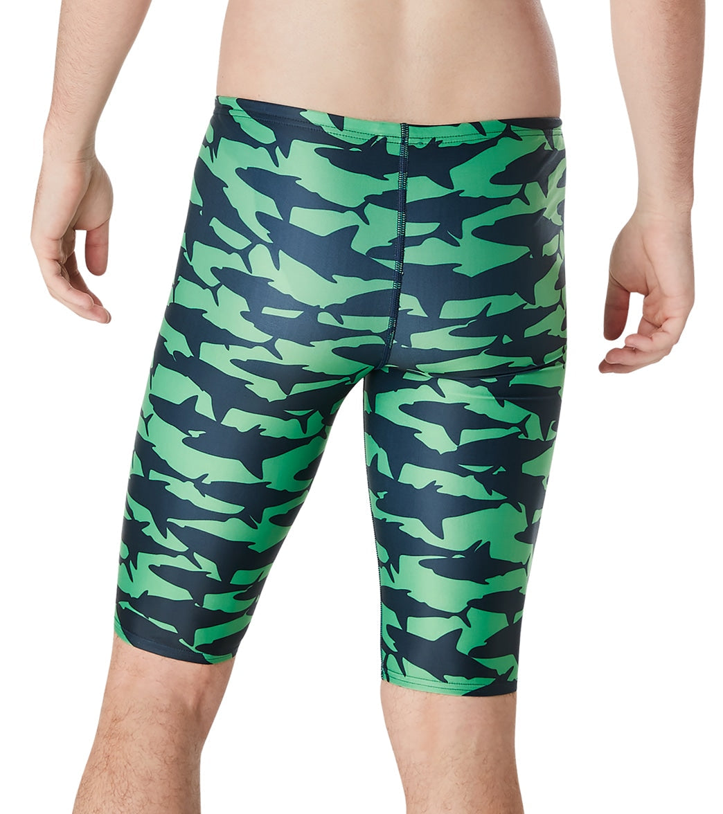 Speedo Vibe Men's Eco Pro LT Printed Jammer Swimsuit