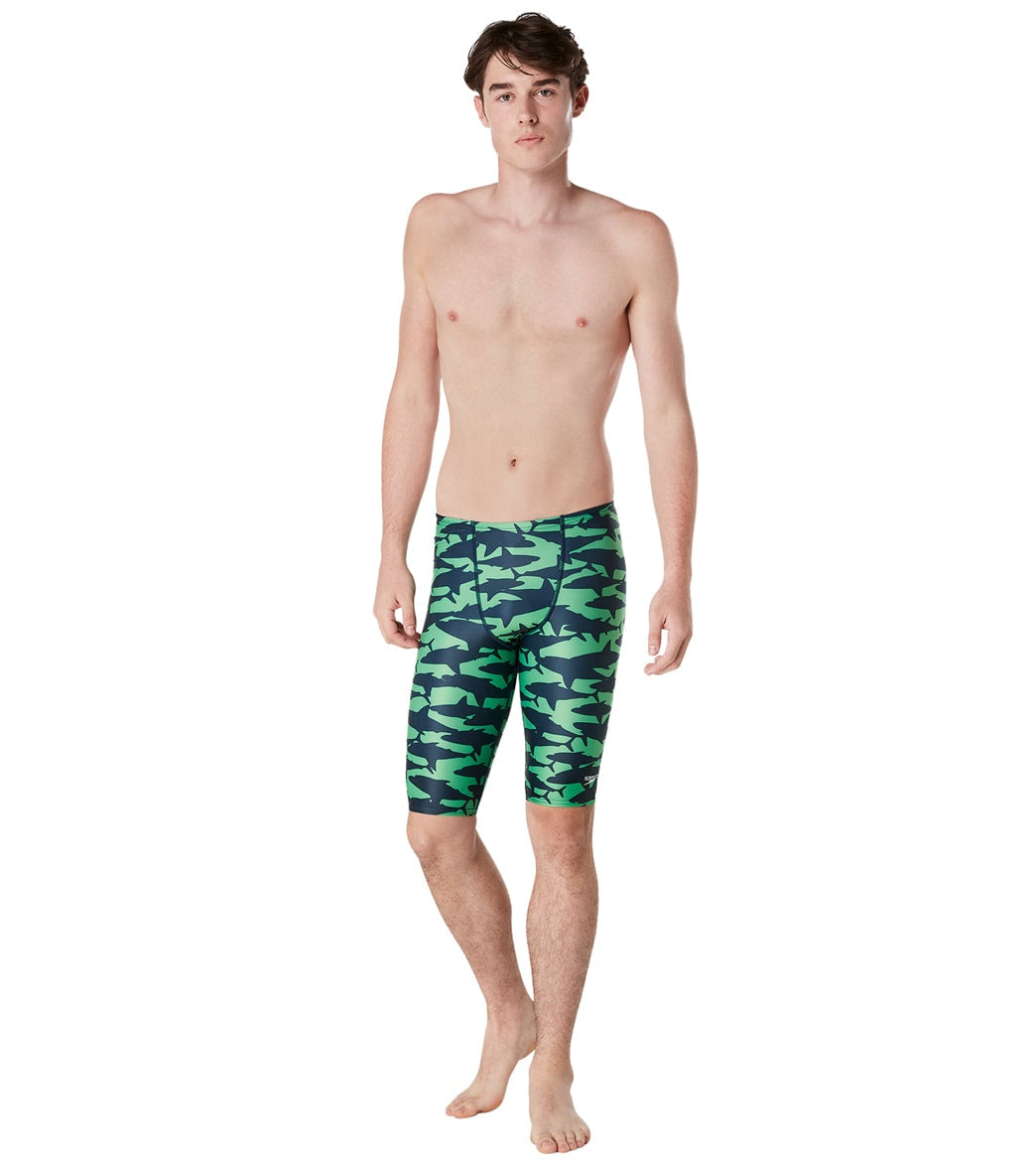 Speedo Vibe Men's Eco Pro LT Printed Jammer Swimsuit