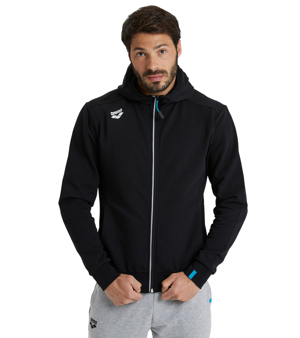 Arena Unisex Team Panel Hooded Front Zip Jacket