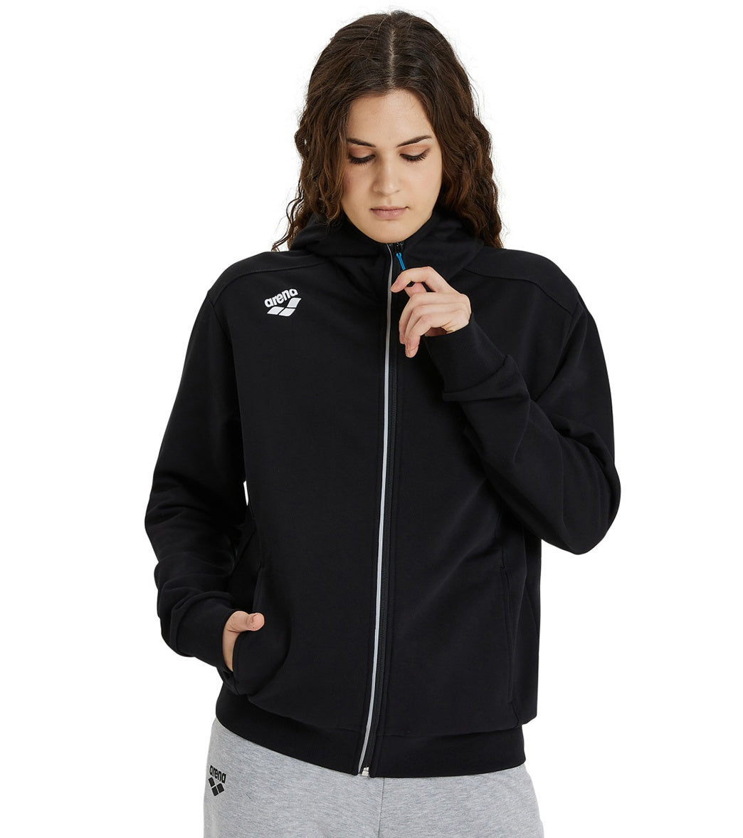 Arena Unisex Team Panel Hooded Front Zip Jacket
