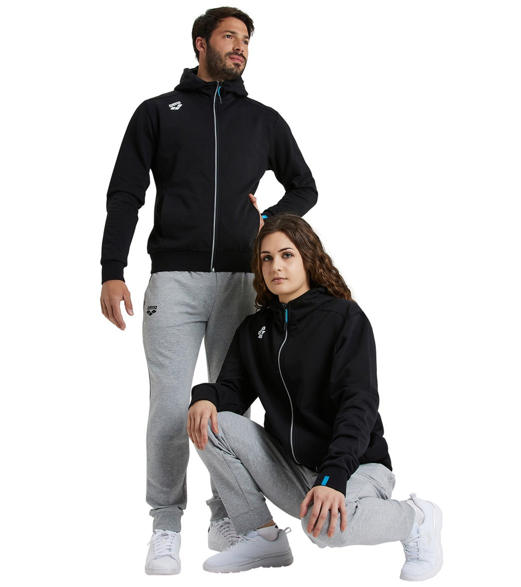 Arena Unisex Team Panel Hooded Front Zip Jacket