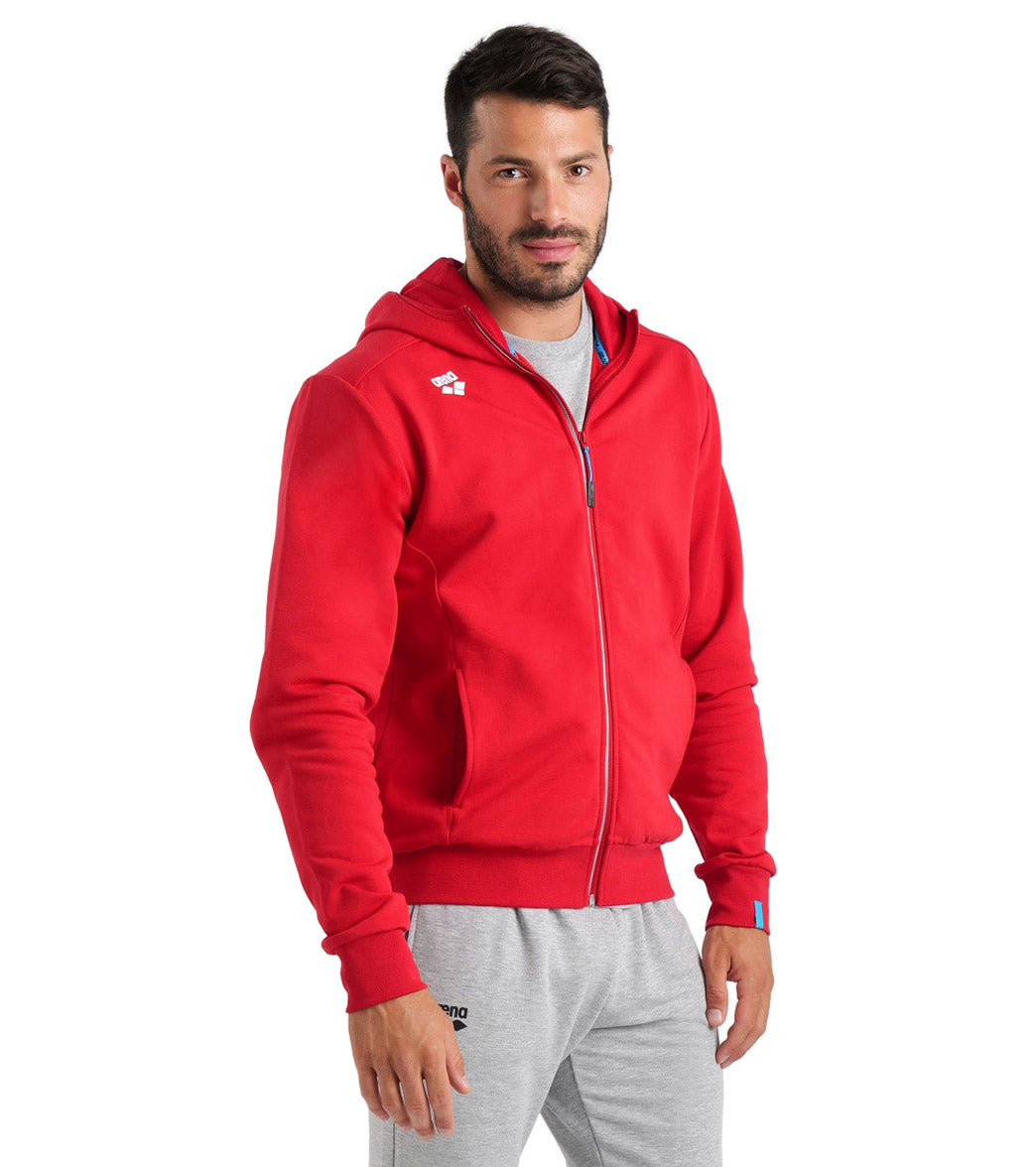 Arena Unisex Team Panel Hooded Front Zip Jacket