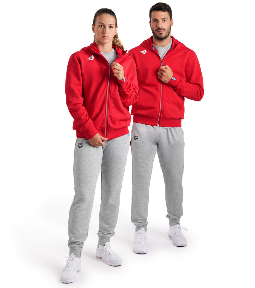 Arena Unisex Team Panel Hooded Front Zip Jacket