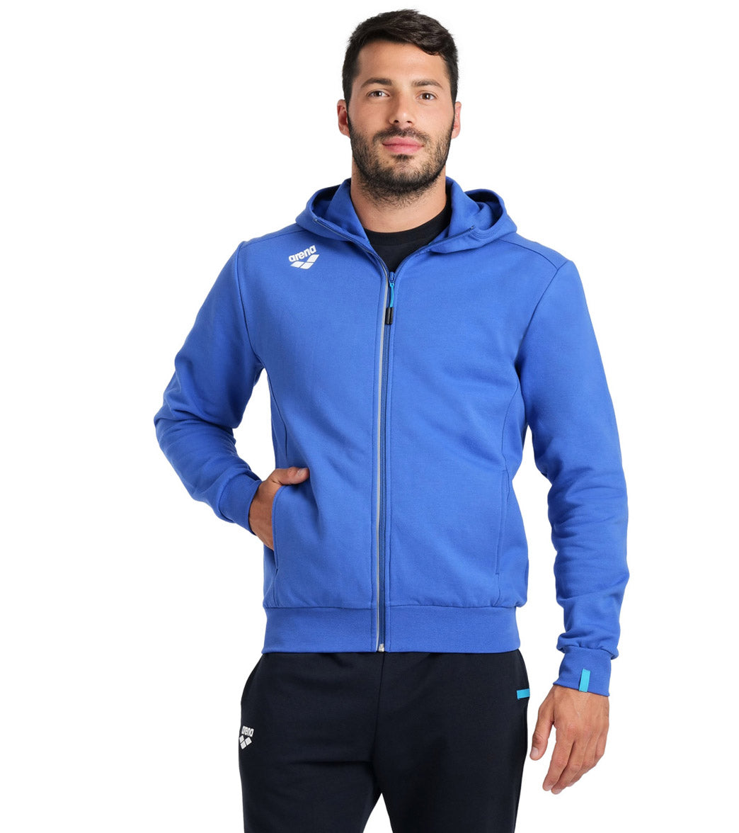 Arena Unisex Team Panel Hooded Front Zip Jacket