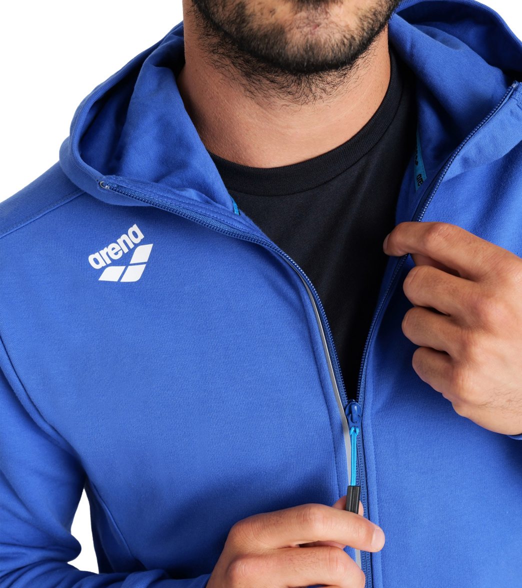 Arena Unisex Team Panel Hooded Front Zip Jacket