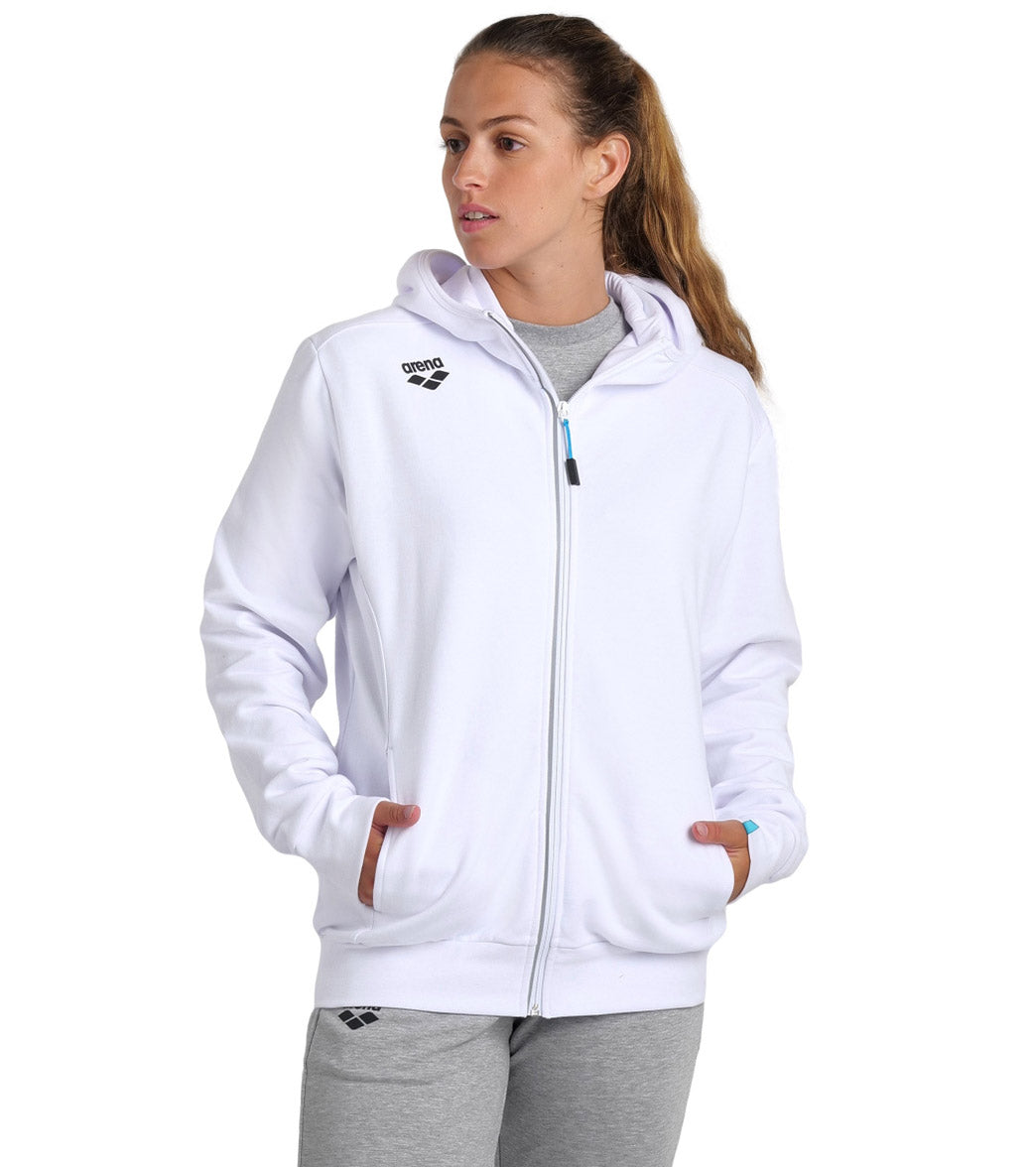 Arena Unisex Team Panel Hooded Front Zip Jacket