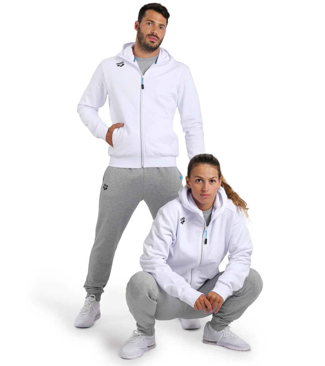 Arena Unisex Team Panel Hooded Front Zip Jacket