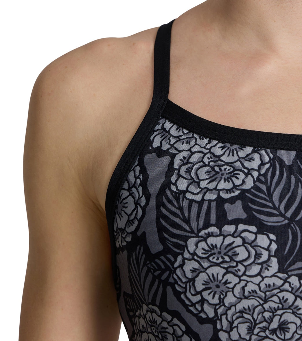 Arena Women's Hydrangea Bouquet Challenge Back One Piece Swimsuit