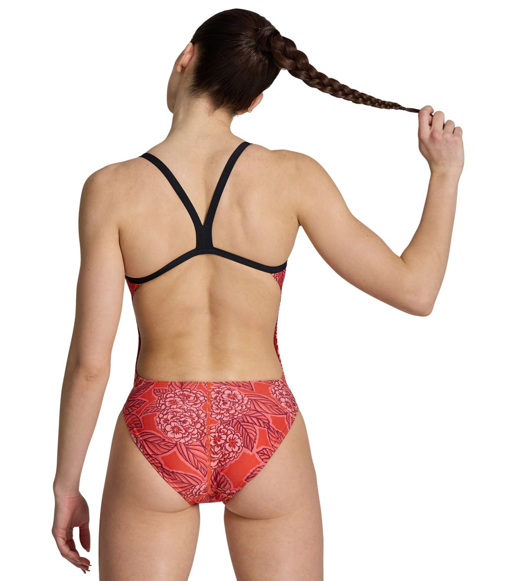 Arena Women's Hydrangea Bouquet Challenge Back One Piece Swimsuit