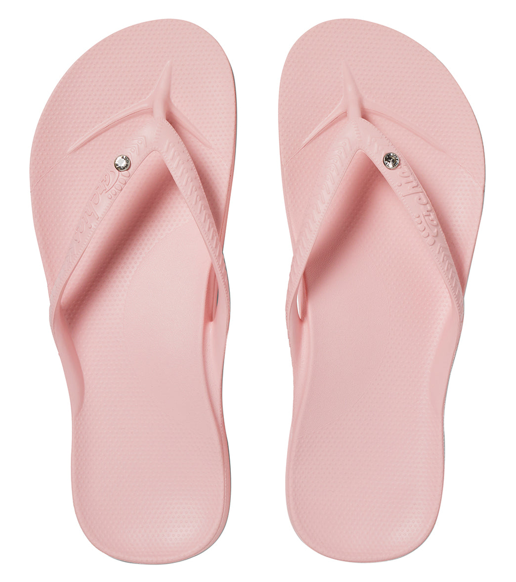 Archie's Footwear Women's Crystal Arch Support Flip Flop