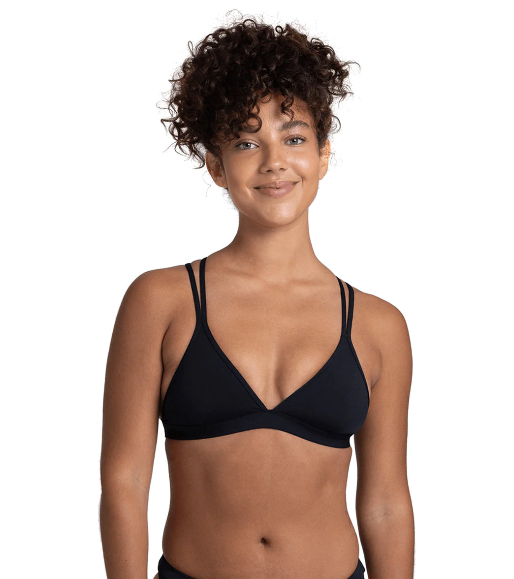 JOLYN Women's Shara Solid Bikini Top
