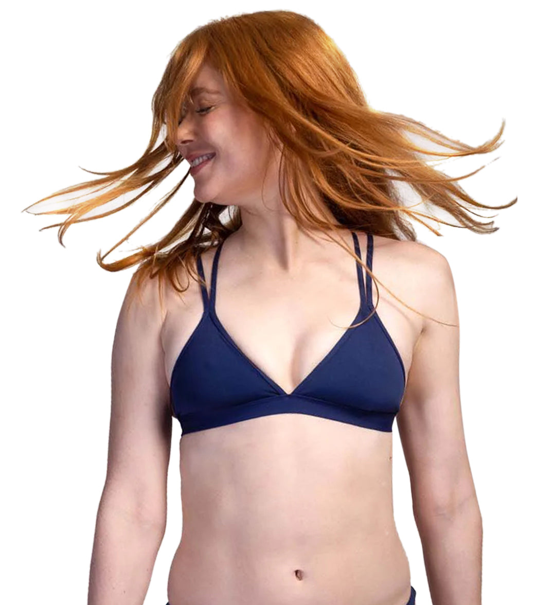 JOLYN Women's Shara Solid Bikini Top