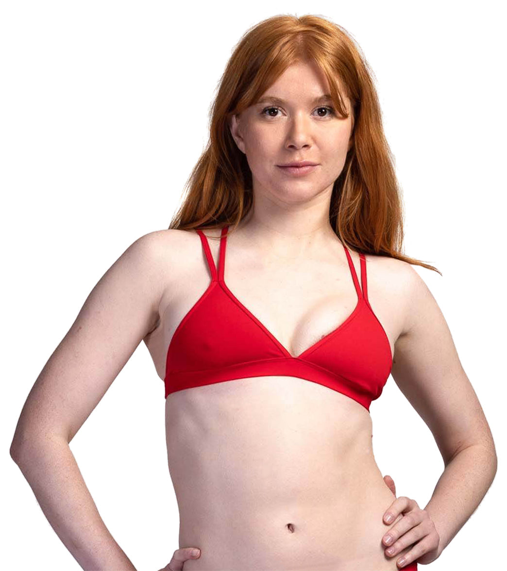 JOLYN Women's Shara Solid Bikini Top