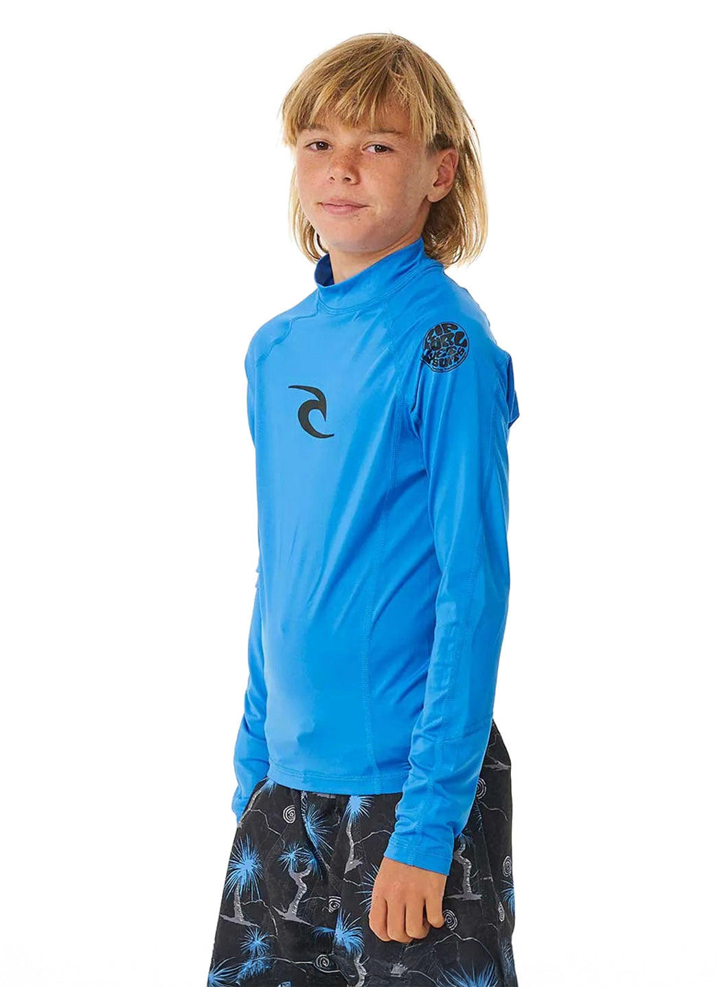 Rip Curl Youth Brand Wave Long Sleeve UPF 50 Rashguard (Big Kid)