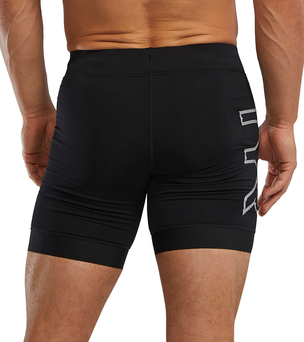 TYR Men's Active Durafast Elite Large Logo 6.5 Jammer Swimsuit