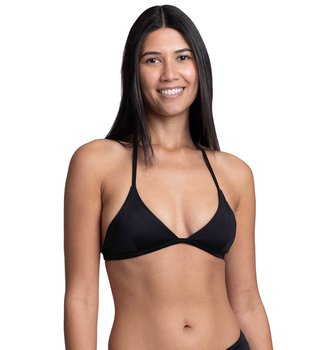 JOLYN Women's Hailey Triangle Y Back Detail Bikini Top