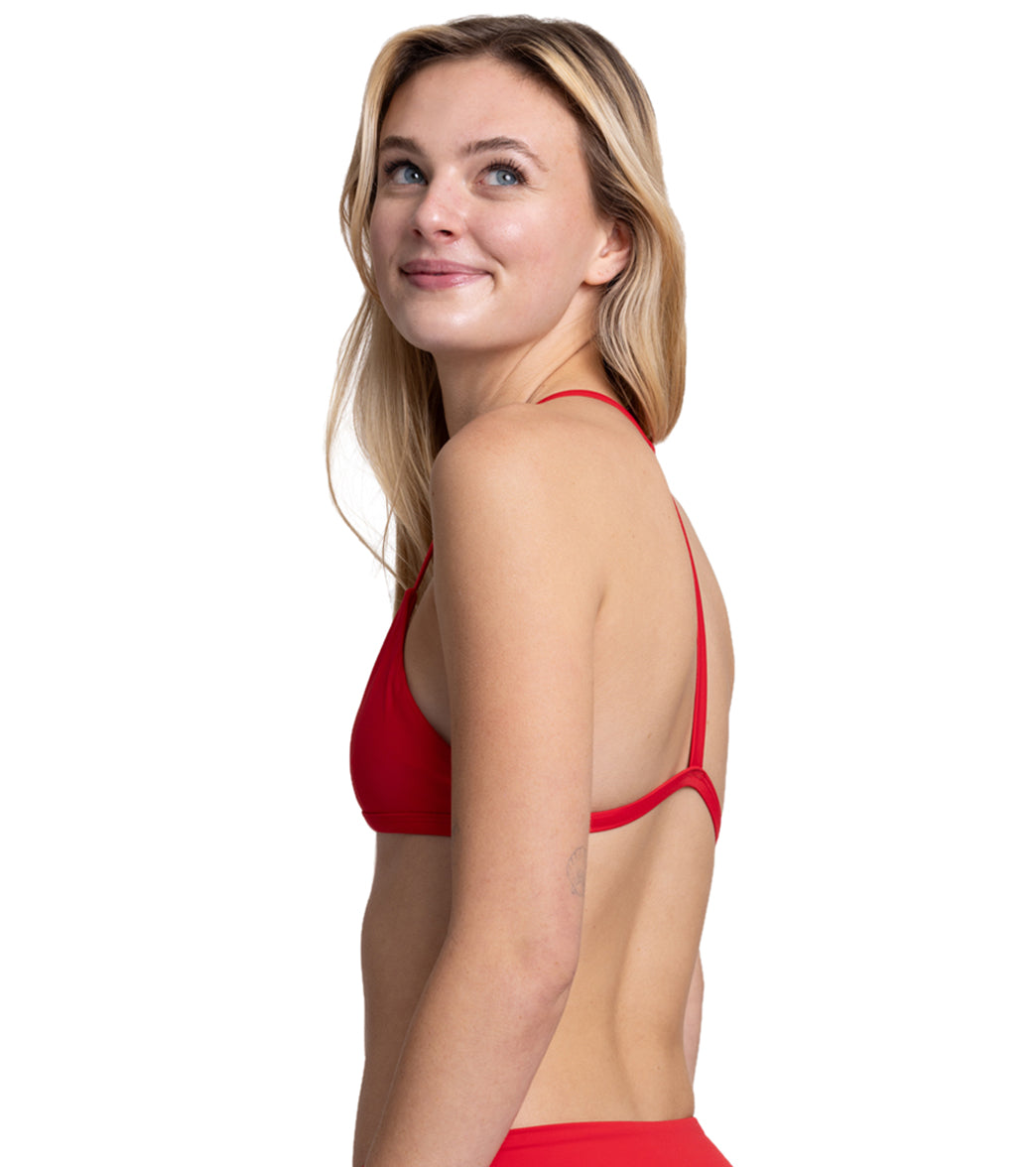 JOLYN Women's Hailey Triangle Y Back Detail Bikini Top