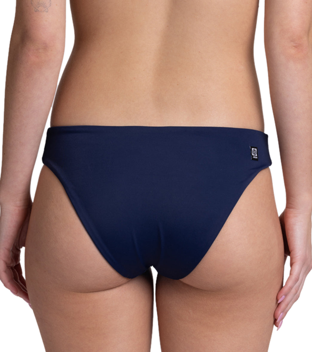 JOLYN Women's Jory Contrast Low Rise Bikini Bottom