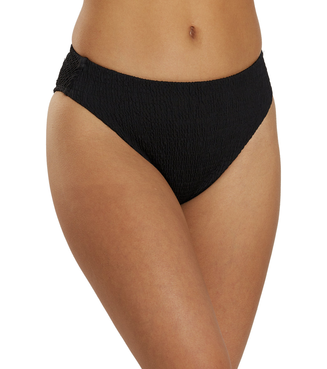 JOLYN Women's Hazel High Waist Smocked Bikini Bottom