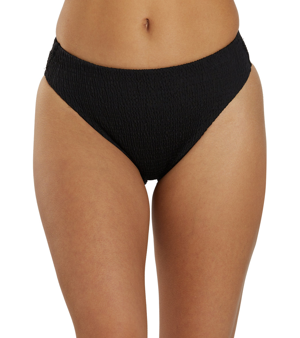 JOLYN Women's Hazel High Waist Smocked Bikini Bottom