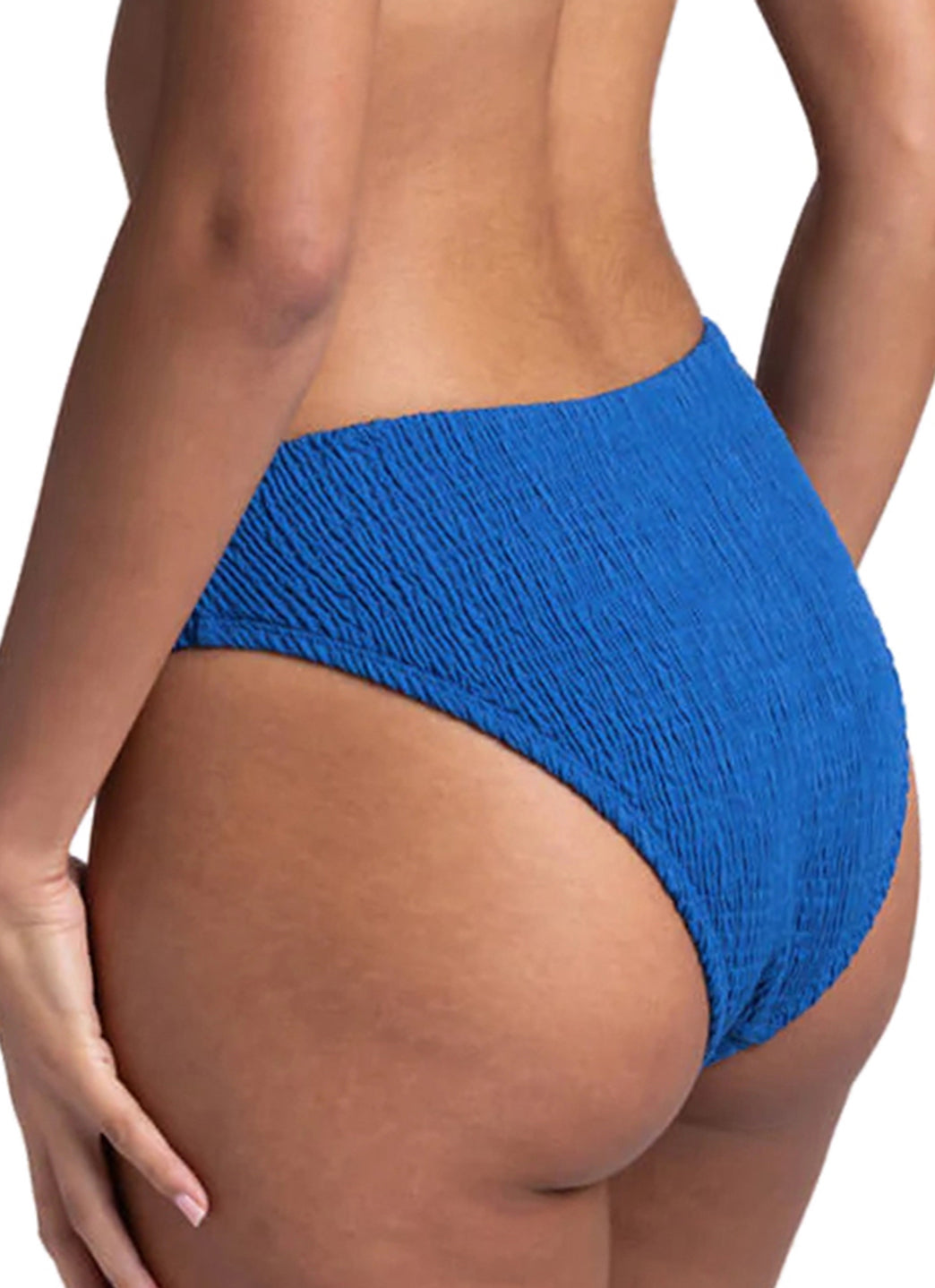 JOLYN Women's Hazel High Waist Smocked Bikini Bottom