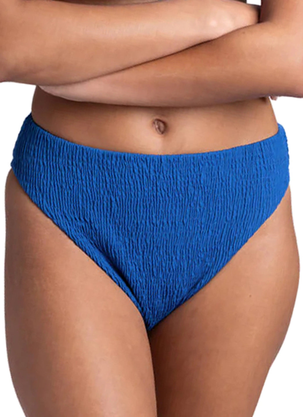 JOLYN Women's Hazel High Waist Smocked Bikini Bottom